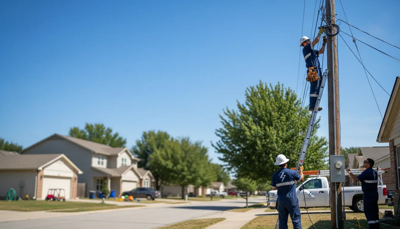 Residential electrician providing installation services in Hutchinson, MN